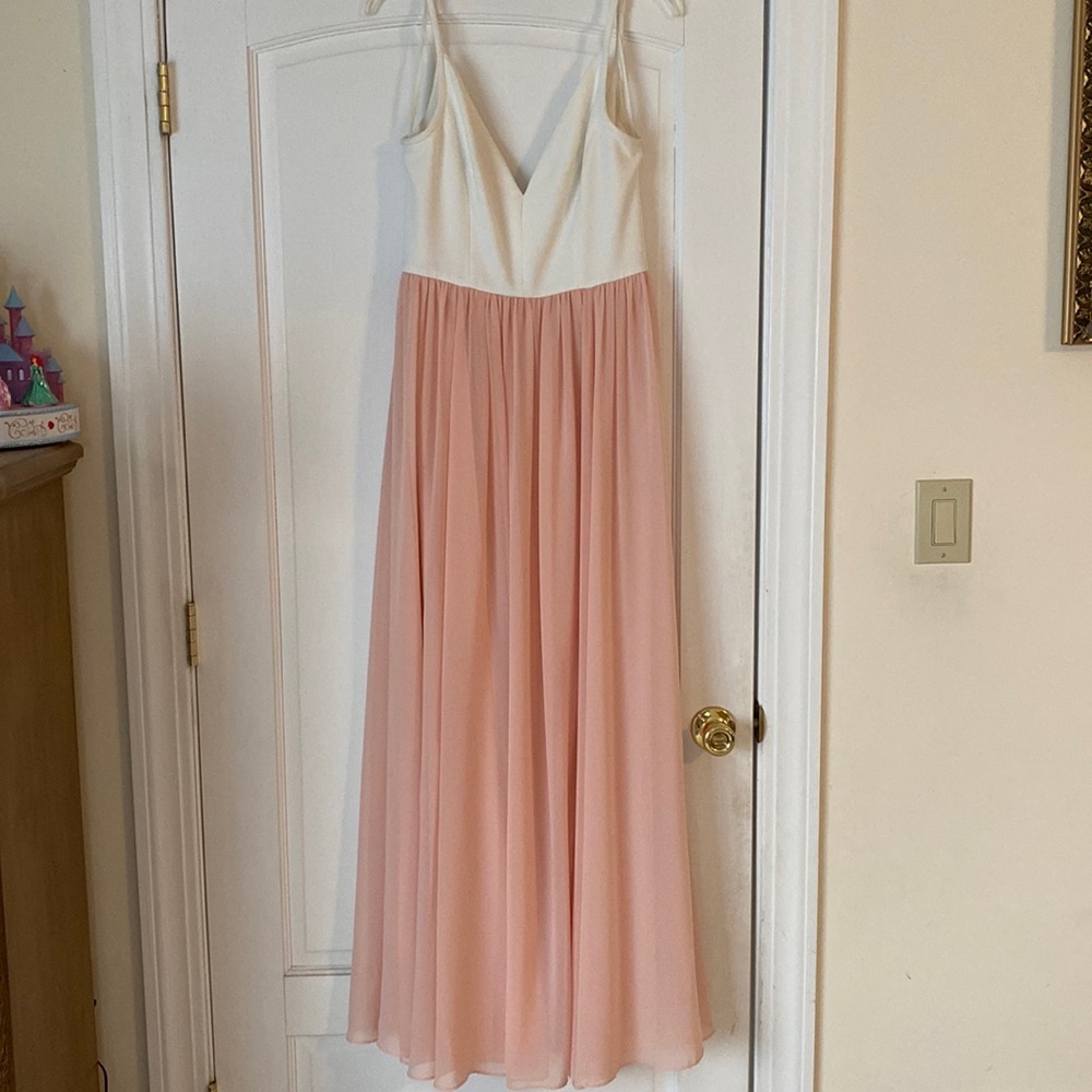 Peachy long dress. BHLDN size 6.